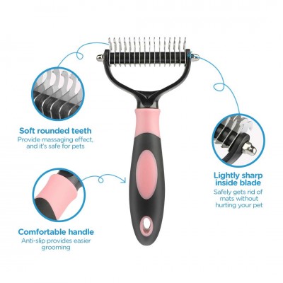 New Arrival Pet Brush Dog Cleaning Slicker Deshedding Brush Pet Long Hair Comb