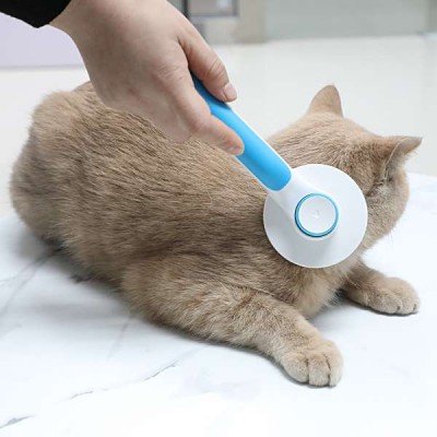 Wholesale pet Products Comfortable Handle Dog Grooming Pet Self Cleaning Brush