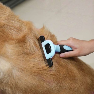 Deshedding Massage Comb Cleaning Slicker Hair Grooming Animal Cat Pet Dog Flea Brush