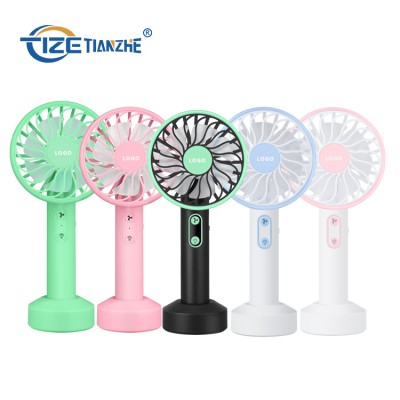 New Style Natural Wind 2 in 1 2000 Mah Led Light Mobile Mini Electric Fan USB Charger Portable Hand Held Fan